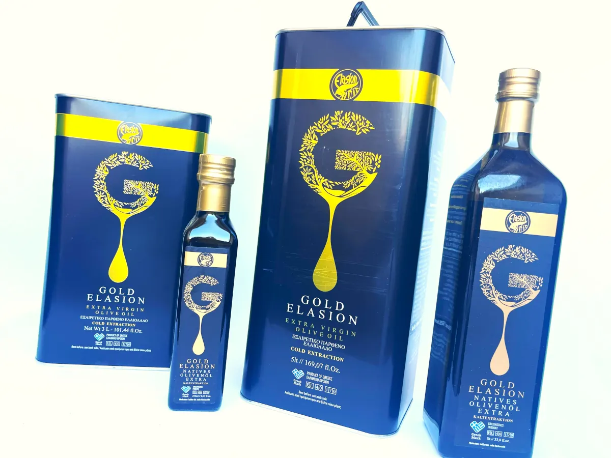 Natives Olivenöl Extra Gold Elasion aus Kreta